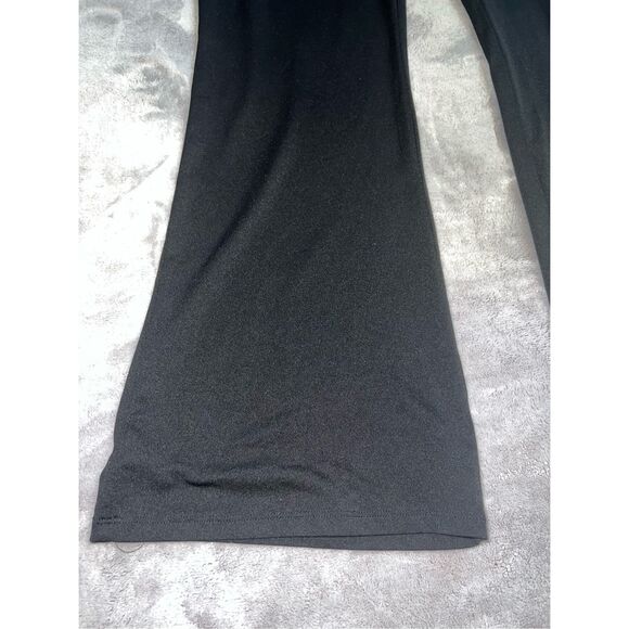 Vintage y2k Black Flare Low Rise Office Pants Large - Picture 8 of 12